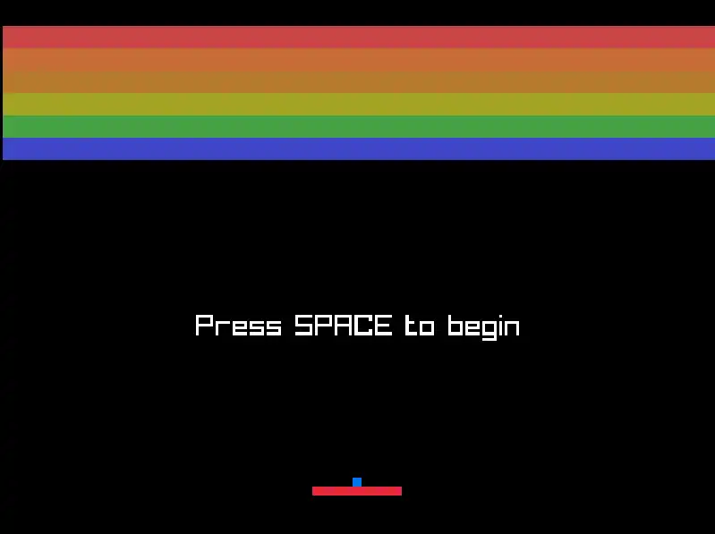 Atari Brick Breaker Clone screenshot 1