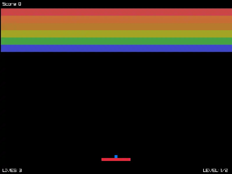 Atari Brick Breaker Clone screenshot 2